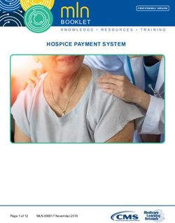 HOSPICE PAYMENT SYSTEM - BOOKLET - CMS
