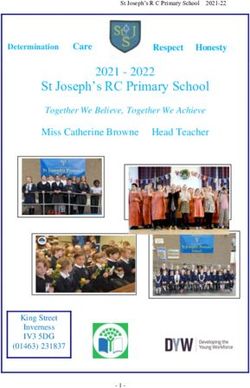 St Joseph's RC Primary School 2021 - 2022 Miss Catherine Browne Head Teacher - Highland Council