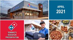 2021 APRIL DOMINO'S INVESTOR PRESENTATION