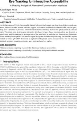 Eye Tracking for Interactive Accessibility - Neuroergonomics ...