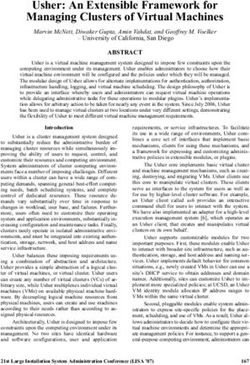 Usher: An Extensible Framework for Managing Clusters of Virtual Machines