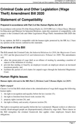Criminal Code and Other Legislation (Wage Theft) Amendment Bill 2020 Statement of Compatibility