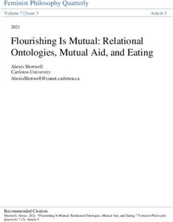 Flourishing Is Mutual: Relational Ontologies, Mutual Aid, and Eating - Western OJS