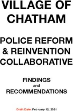VILLAGE OF CHATHAM POLICE REFORM & REINVENTION COLLABORATIVE - FINDINGS RECOMMENDATIONS - Village of ...
