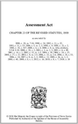 Assessment Act CHAPTER 23 OF THE REVISED STATUTES, 1989 - Nova Scotia ...