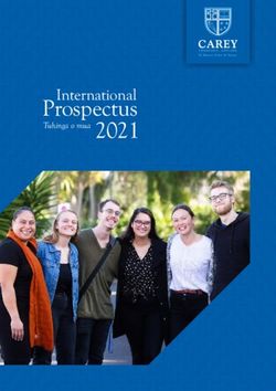 Prospectus 2021 International - Tuhinga o mua - Carey Baptist College