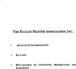 THE EAGLES MASTER ASSOCIATION, INC - ARTICLES OF INCORPORATION BY-LAWS DECLARATION OF COVENANTS, RESTRICTIONS AND EASEMENTS
