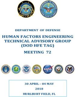 HUMAN FACTORS ENGINEERING TECHNICAL ADVISORY GROUP (DOD HFE TAG) MEETING 72 - DEPARTMENT OF DEFENSE - 30 APRIL - 04 MAY HURLBURT FIELD, FL 2018 ...