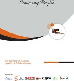 P Company rofile - BCE INSTITUTE OF LEARNING Specialists in Skills Development