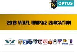 2019 WAFL UMPIRE education