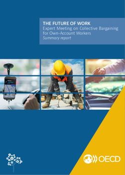 THE FUTURE OF WORK Expert Meeting on Collective Bargaining for Own-Account Workers Summary report