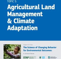 Agricultural Land Management & Climate Adaptation - TOPIC 5: The Science of Changing Behavior for Environmental Outcomes: Behavior Change for ...