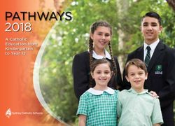 PATHWAYS 2018 A Catholic Education from Kindergarten to Year 12 - St John Bosco College Engadine