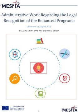 Administrative Work Regarding the Legal Recognition of the Enhanced Programs - Deliverable 4.1 (August 2020) - mesfia.eu