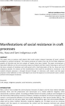 Manifestations of social resistance in craft processes - Open ...