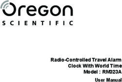 Radio-Controlled Travel Alarm Clock With World Time Model : RM323A User Manual