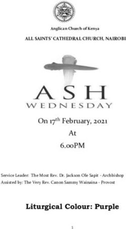 At 6.00PM Liturgical Colour: Purple - On 17th February, 2021