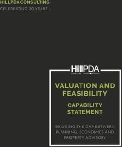 VALUATION AND FEASIBILITY - CAPABILITY STATEMENT - HILLPDA CONSULTING CELEBRATING 30 YEARS - Hill PDA