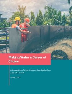 Making Water a Career of Choice - A Compendium of Water Workforce Case Studies from Across the Country January 2021 - WateReuse
