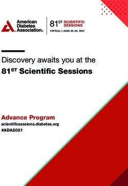 Discovery awaits you at the 81ST Scientific Sessions - Advance Program scientificsessions.diabetes.org #ADA2021