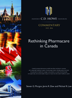Rethinking Pharmacare in Canada - commentary