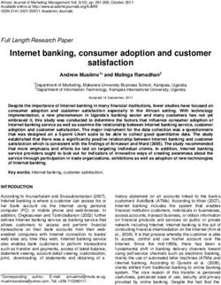 Internet banking, consumer adoption and customer satisfaction