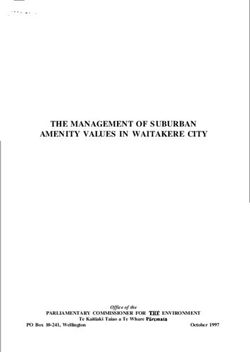THE MANAGEMENT OF SUBURBAN AMENITY VALUES IN WAITAKERE CITY - PARLIAMENTARY COMMISSIONER FOR THE ENVIRONMENT