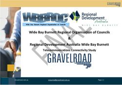 Wide Bay Burnett Regional Organisation of Councils & Regional Development Australia Wide Bay Burnett - Telecommunications Connectivity Study