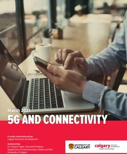 5G AND CONNECTIVITY March 2021 - A study commissioned by: Calgary Economic Development