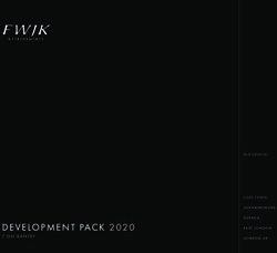 DEVELOPMENT PACK 2020 - Castle Properties