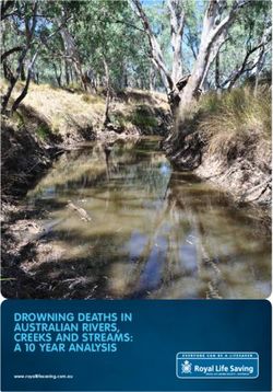 Drowning Deaths in australian rivers, Creeks anD streams: a 10 Year analYsis