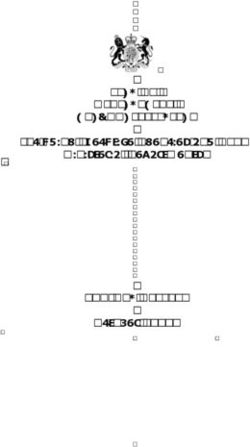 LIST OF MINISTERIAL RESPONSIBILITIES - CABINET OFFICE - Including Executive Agencies and Non-Ministerial Departments - October 2018