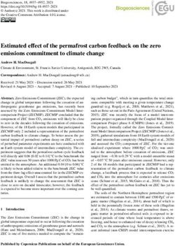 Estimated effect of the permafrost carbon feedback on the zero emissions commitment to climate change