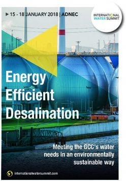 Energy Efficient Desalination 15 - 18 JANUARY 2018 | ADNEC