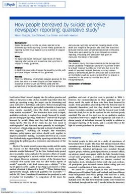 How people bereaved by suicide perceive newspaper reporting: qualitative study