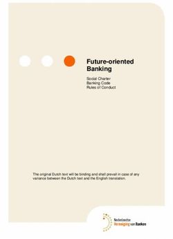 Future-oriented Banking - Social Charter Banking Code Rules of Conduct - The original Dutch text will be binding and shall prevail in case of any ...