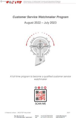 Customer Service Watchmaker Program - August 2022 - July 2023 - A full-time program to become a qualified customer service