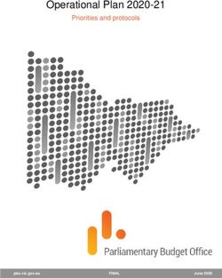 Operational Plan 2020-21 - Priorities and protocols - Parliament of Victoria