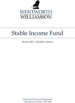 Stable Income Fund March 2021 - Monthly Update - Wentworth Williamson