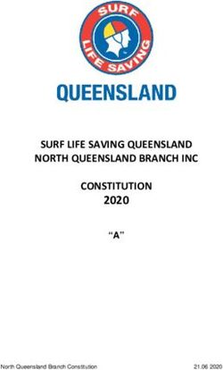 2020 SURF LIFE SAVING QUEENSLAND NORTH QUEENSLAND BRANCH INC CONSTITUTION - "A"
