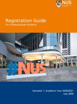 Registration Guide For Undergraduate Students - Semester 1, Academic Year 2020/2021 July 2020 - NUS
