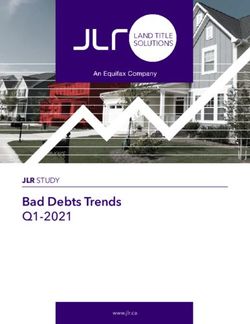 Bad Debts Trends Q1-2021 - JLR STUDY