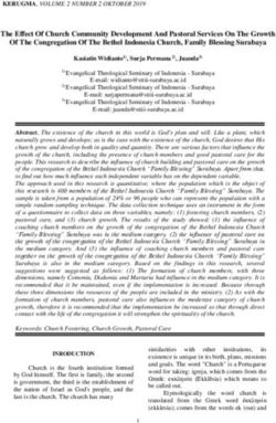 The Effect Of Church Community Development And Pastoral Services On The Growth Of The Congregation Of The Bethel Indonesia Church, Family Blessing ...