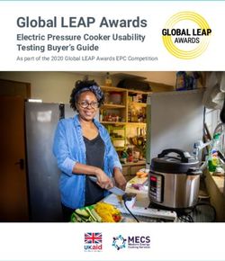 Global LEAP Awards Electric Pressure Cooker Usability Testing Buyer's Guide As part of the 2020 Global LEAP Awards EPC Competition - CLASP
