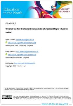 FEATURE University teacher development courses in the UK neoliberal higher education context