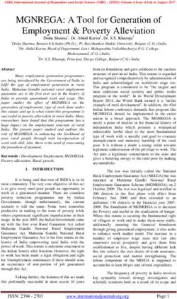 MGNREGA: A Tool for Generation of Employment & Poverty Alleviation - ssrg-journals