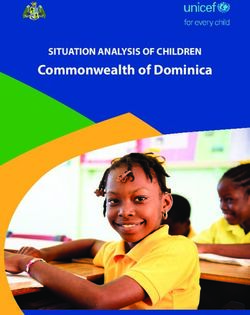 Commonwealth of Dominica - SITUATION ANALYSIS OF CHILDREN - UNICEF