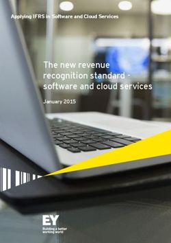 The new revenue recognition standard - software and cloud services - Applying IFRS in Software and Cloud Services