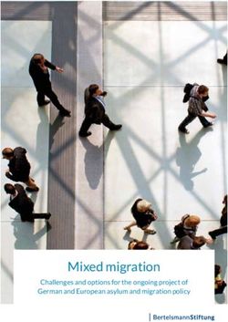 Mixed migration Challenges and options for the ongoing project of German and European asylum and migration policy - Bertelsmann Stiftung