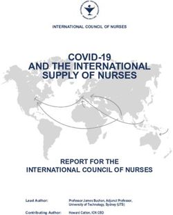 COVID-19 AND THE INTERNATIONAL SUPPLY OF NURSES